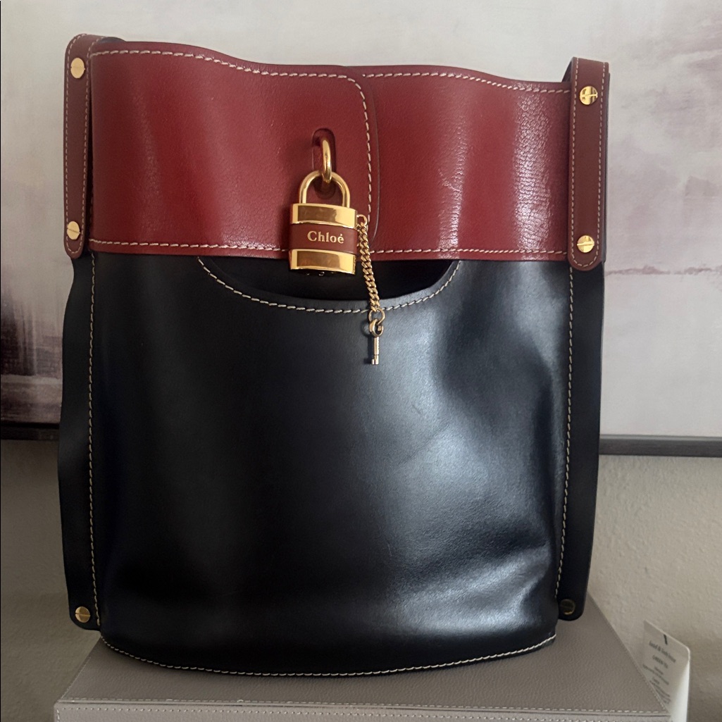 Chloe Aby Two-Tone Tote